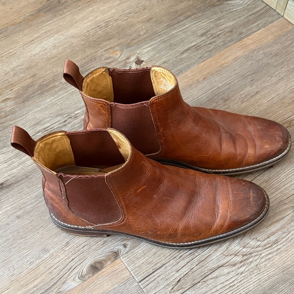 Sperry Men's Chestnut Brown Leather Chelsea Boots